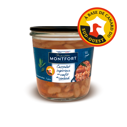 Cassoulet supérieur au confit de canard en bocal