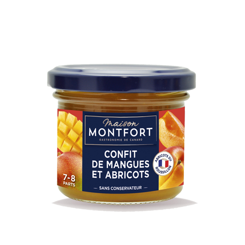 Confit de mangue, abricot du Roussillon & gingembre cuit au chaudron