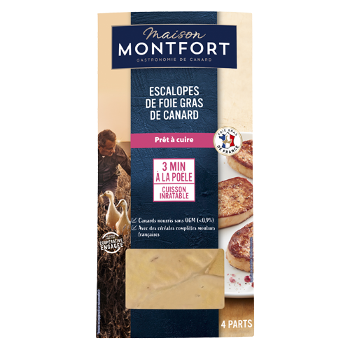 Escalopes de foie gras Montfort Prêt a cuire