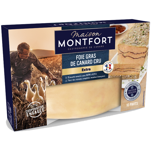 Foie gras de canard entier surgelé (450g) - Maison Montfort