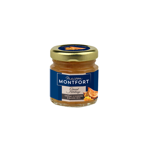Chutney d'oignon et raisins secs blonds