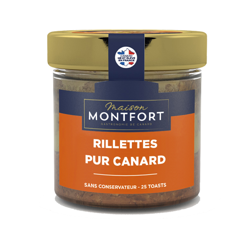 Rillettes pur canard Montfort