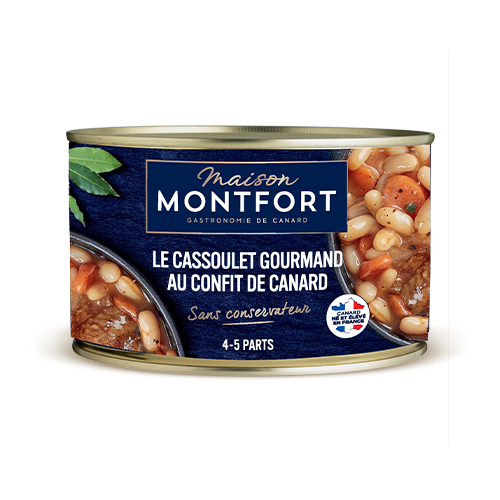 Conserve de cassoulet gourmand au confit de canard