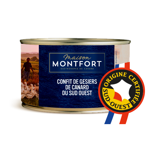 Confit de gésiers de canards en confit